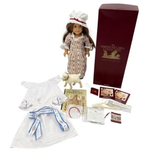 American Girl Pleasant Company Felicity Merriman años 90 conocer traje y posie - Imagen 1 de 12