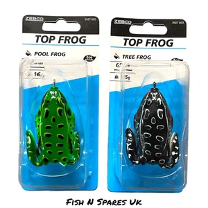 ZEBCO TOPWATER FROGS 16g FLOATING TREE + POOL 65mm PREDATOR PIKE FISHING - NEW - Picture 1 of 11
