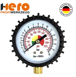 Manometer Reifendruckprüfer Ersatzmanometer Luftdruckprüfer Reifenfüller HERO - Bild 1 von 10
