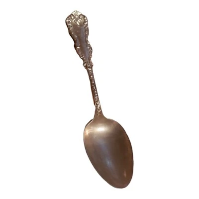 Hamilton Diesinger Cuchara Grande Flores Bordes Desplazados Antiguo Usado Esterlina Foto 1 de 4