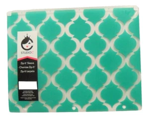 Zip-it Storage Pouch for Binders (Pattern Play, Green & White; Semitransparent) - Picture 1 of 1