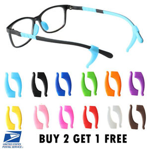 1 Pair Anti Slip Glasses Ear Hooks Tip Eyeglasses Grip Temple Holder Silicone