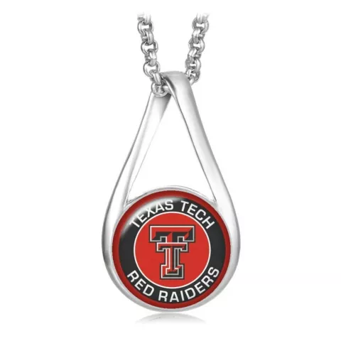Texas Tech Red Raiders Womens Sterling Silver Necklace University Gift D28M Cover