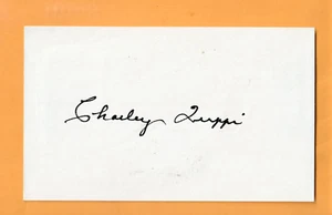 Tarjeta Charley Trippi Georgia Bulldogs AUTO firmada 3x5 HOF Chicago Cardinals - Imagen 1 de 2