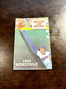 CALENDARIO DE BOLSILLO DE BÉISBOL CHICAGO WHITE SOX 1988 MB14 - Imagen 1 de 15