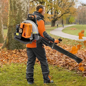 Nuevo soplador de hojas de gas mochila 63CC de 2 tiempos, 4,3 HP, 850 CFM uso comercial EE. UU. - Imagen 1 de 23