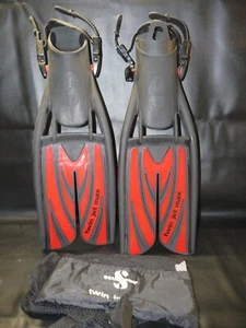 Scubapro Twin Jet Max Open Heel Split Fins SZ Small - Picture 1 of 4