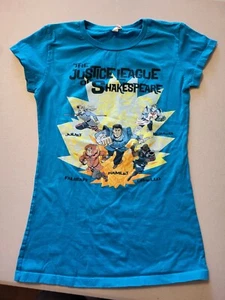 Child Youth T-shirt JUSTICE LEAGUE OF SHAKESPEARE size Medium - Picture 1 of 7