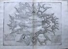 1690 Exagone Fortifie, Carte-Ancienne-Antiquarian-Map-Landkarte-Kupferstich-N...