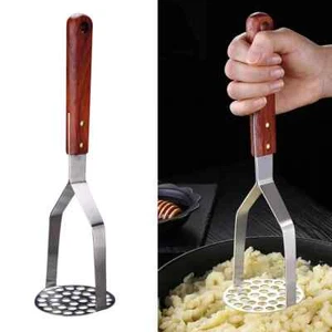 Potato Masher Stainless Steel Vegetable Fruit Potatoe Press Crusher Kitchen Tool - Picture 1 of 7