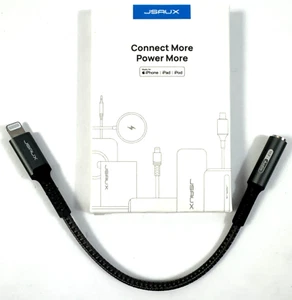 JSAUX Kopfhörer Audio AUX Adapter für iPhone auf 3.5mm Klinke NEU OVP - Zdjęcie 1 z 3