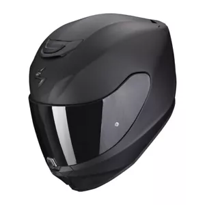casco integrale nero opaco SCORPION moto racing touring omologato - Imagen 1 de 3