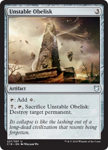 x4 Unstable Obelisk MTG Commander 2018 U M/NM, English - Image 1 of 1