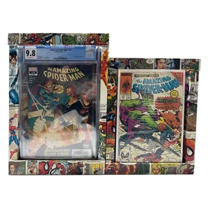 Marco envuelto de cómic temático de Spiderman - CGC - Cómics crudos - hecho en casa - único en su clase - Imagen 1 de 4
