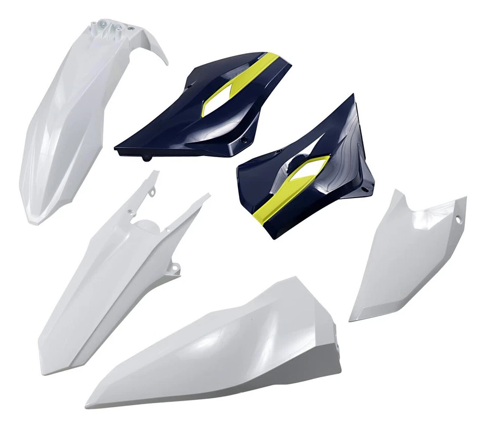 UFO Complete White/Blue/Yellow Plastic Body Kit (HUKIT615-999W) - Изображение 1 из 1