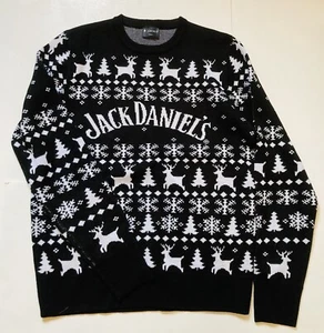 Jack Daniel's Christmas Holiday Knit Sweater Mens Small Ugly Xmas New W/Out Tags - Picture 1 of 14