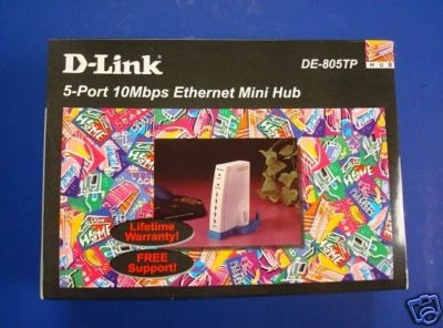 New D-Link DE-805TP, 5 Port 10MPS Ethernet Mini Hub - Image 1 of 4