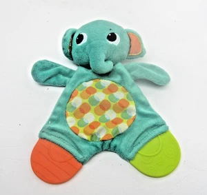 Manta de seguridad Bright Starts Kids II elefante azul bebé sonajero mordedor Lovey - Imagen 1 de 1