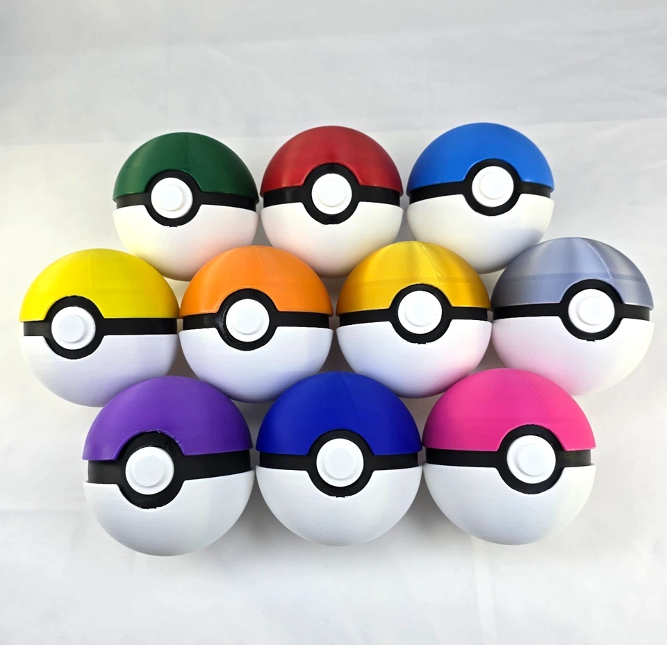 Pack de 2 Pokeballs | Elige tus colores tamaño real Pokémon réplica cosplay utilería Foto 1 de 1