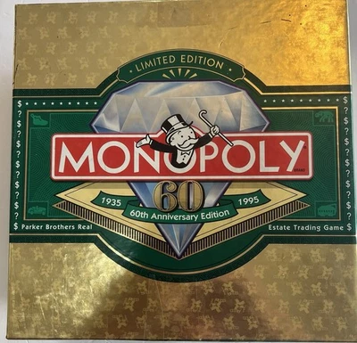 Monopoly Game 60th Anniversary Limited Edition 1995 Complete - Image 1 of 4