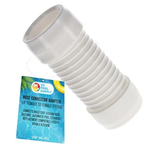 U.S. Pool Supply Hose Connector 1.5" Female to Female Fitting Adapter - Picture 1 of 5