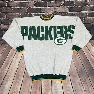 Vintage Green Bay Packers Legends Athletic Chest Spellout Sweatshirt 1990s Large - Bild 1 von 12
