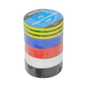 Electrical Insulation Tape 5 Pack – 10m Each, Assorted Colours, Durable & Safe - Picture 1 of 1
