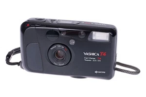 Cámara compacta Yashica T4 D Premium 35 mm negra Zeiss Tessar 35 mm f/3,5 SKA0422 - Imagen 1 de 8