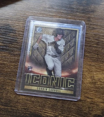 2023 Bowman Chrome Corbin Carroll RC Iconic #BI-18 Arizona Dbacks - Image 1 of 2