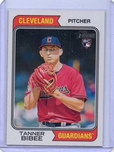 2023 Topps Heritage High Number - Tanner Bibee #686 (RC) Cleveland Guardians - Imagen 1 de 2