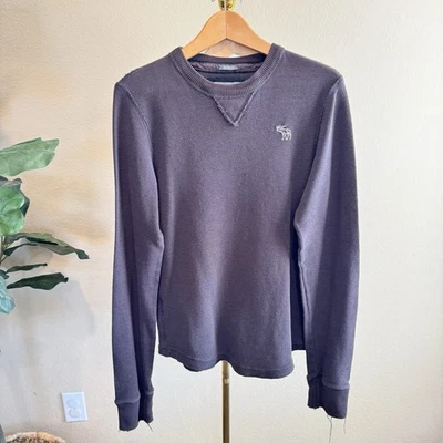 Camiseta De Colección Y2K Abercrombie Fitch Hombres M M Muscular Térmica Waffle Tejida Manga Larga Foto 1 de 4