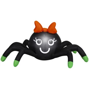 Colorful Spider with Bow Airblown Yard Inflatable, Multicolor, 4', Halloween  - Picture 1 of 12