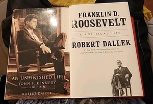 Lot Of 2 ROBERT DALLEK Hardcover Books An Unfinished Life & Franklin D Roosevel - Foto 1 di 2