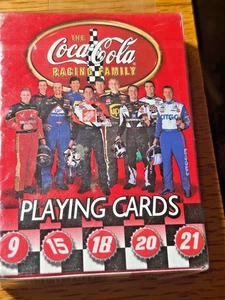 Vintage Coca-Cola Sealed Nascar Drivers Playing Cards Coke USA Racing Family - Picture 1 of 2