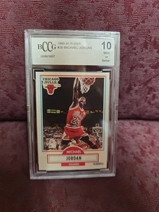 1990-1991 Fleer Michael Jordan #26 BCCG 10 Top! - Bild 1 von 2