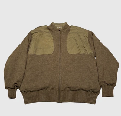 Orvis Wool Bomber Harrington Jacket Mens 2XL Green Lined Full Zip Outdoors - Image 1 of 4