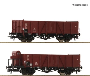 Roco 76289 H0 DC 2er Set offene Güterwagen Ommr 33 Ep. III DB - Picture 1 of 1