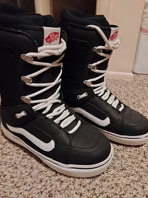 Botas de snowboard Vans Hi-Standard negras con cierre de cordones Foto 1 de 4