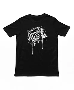 Minor Threat Drip Logo T Shirt Mens Rock and Roll Music Classic Band Tee Black - Picture 1 of 2