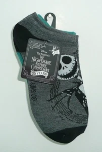 Nightmare Before Christmas Ankle Socks 3 Pairs Set Women's Sock Size 9-11 Fuzzy - Picture 1 of 2