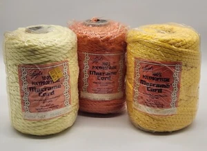 Vintage Sealed Hazel's 3 Ply Macrame Cord Rope 70 Yards USA - *SEE SELECTIONS* - Picture 1 of 19
