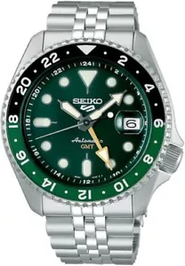 SEIKO 5 Sports GMT SSK035K1 esfera verde acero inoxidable automático - Imagen 1 de 11
