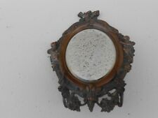 Ancien miroir de table à décor d'ange