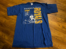 Vintage 90s KANSAS CITY ROYALS t shirt XL baseball MLB blue
