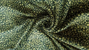 Sari de seda pura indio vintage sari Georgette Chinon tela impresa PGS1480 - Imagen 1 de 9