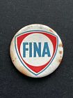 1960's Fina Oil & Petrol Tin Badge 25 mm
