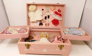 VNTG 1955 Vogue Ginny Fitted Bridal Chest #866 MLW Doll Trousseau / Outfits  Box
