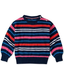 Tommy Hilfiger Little Girls Cotton Striped Sweaters - Picture 1 of 2