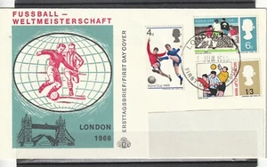 Briefumschlag Fußball-Weltmeisterschaft 1966 in England gestempelt - Bild 1 von 1
