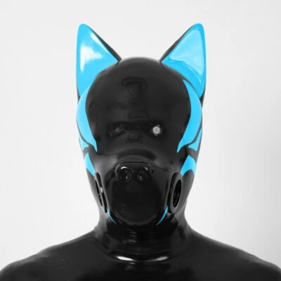 Furrjoi IRE Silicone Drone Mask Latex BDSM Furry Fetish with Socket Blind Hood - Image 1 of 4